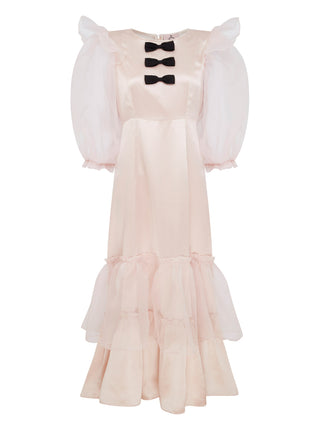 Bow Belle Silk Cloud Puff Dress