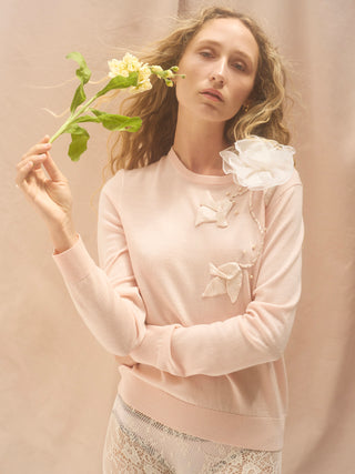 Magnolia Appliqué Sweater