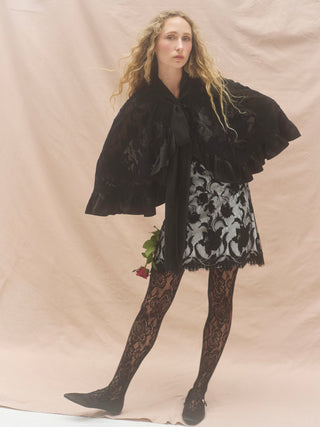 Short Magnolia Lace Cape