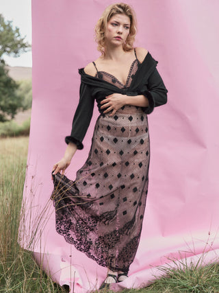 Peacock Slip Dress