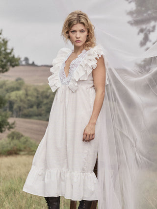 Teardrop Dress in White