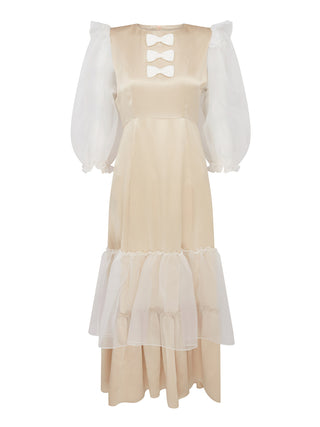 Hello Sailor Silk Cloud Puff Dress