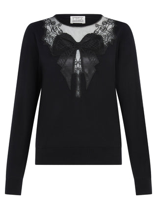 Bow Appliqué Sweater