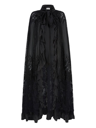 Long Magnolia Lace Cape