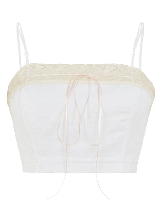 Bralette Top in Crisp White