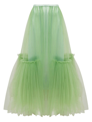 Joy Tulle Skirt in Emerald