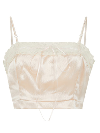 Bralette Top in Ice Pink