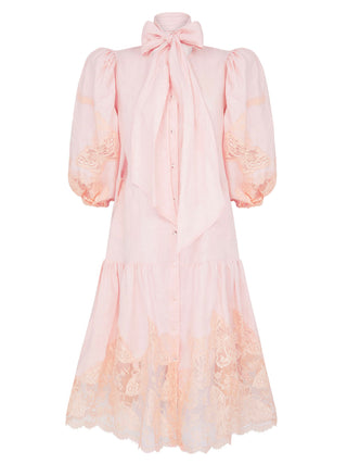 Le Jardin Papillon Bow Shirt Dress