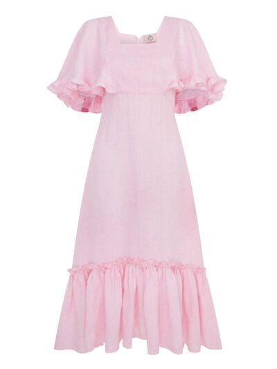 La la 002 - Venetian Dress 100% organic linen.
