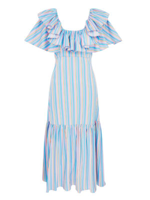 La la 008 Peggy Lipton Dress in Stripes
