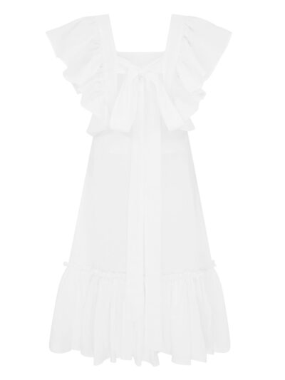 LA LA 011 Peggy Lipton Short Dress in White