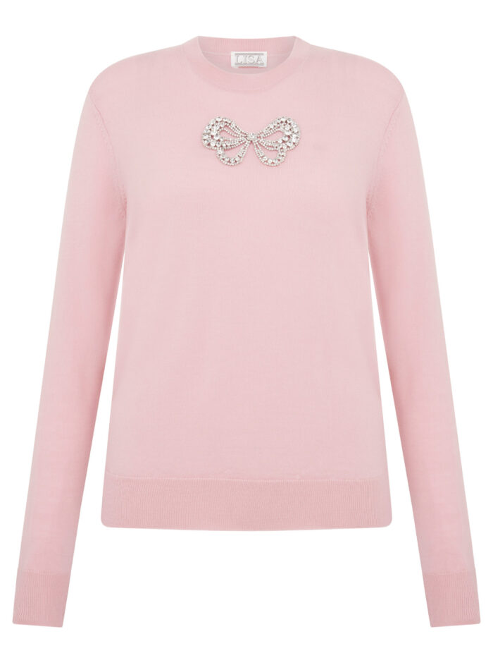 Bow Sweater in Pink